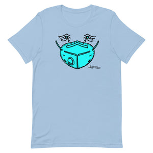 Unisex Short-Sleeve T-Shirt - Blue Mask Eyes