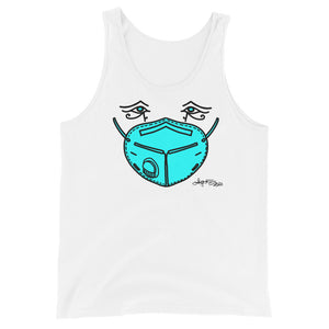 Unisex Tank Top - Blue Mask Eyes