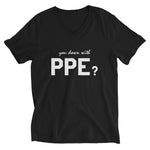 Unisex Short Sleeve V-Neck T-Shirt - PPE Light
