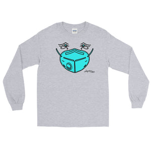 Long Sleeve T - Blue Mask Eyes