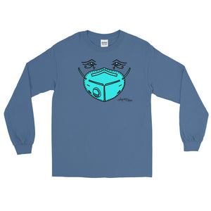 Long Sleeve T - Blue Mask Eyes