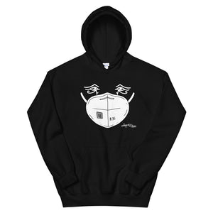 Hooded Sweatshirt - White Mask Eyes