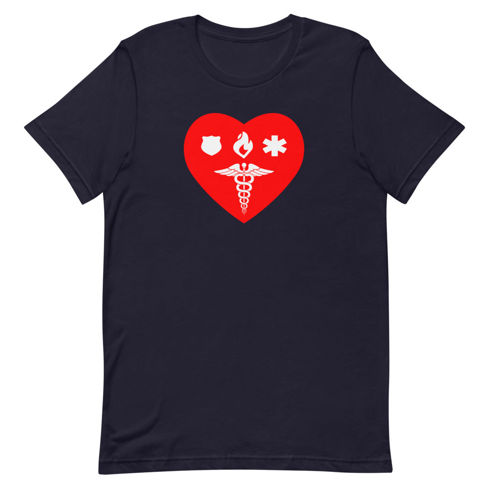 Unisex Short-Sleeve T-Shirt - Healthcare 1st Responder Love