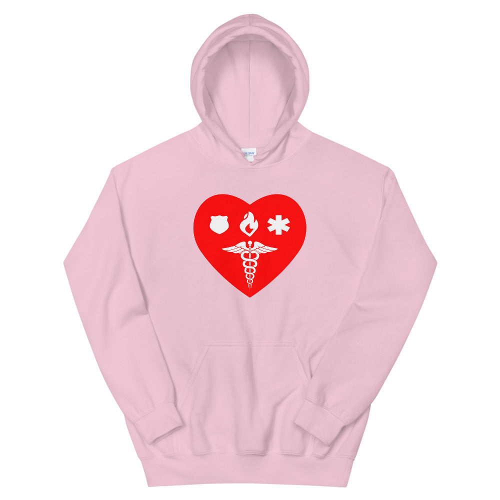 Hooded Sweatshirt - Healthcare 1st Responder Love